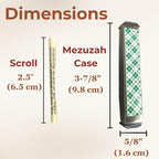 Sparkling Art Glass Mezuzah - Easy Mount Indoor or Outdoor - Weatherproof Metal Case - Gift Box and Non-Kosher Scroll Included - Hand Made in USA - Guaranteed for Life! (Steel Grey)