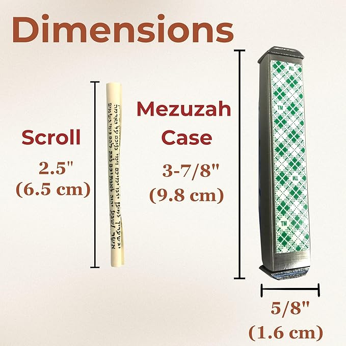 Sparkling Art Glass Mezuzah - Easy Mount Indoor or Outdoor - Weatherproof Metal Case - Gift Box and Non-Kosher Scroll Included - Hand Made in USA - Guaranteed for Life! (Steel Grey)