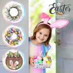 15 in Wreath-Hangers, 2 Pack Easter-Christmas-Halloween Decorations, Fall Door Welcome Sign, Inside-Outside Over The Door Hooks Organizer Home Decor