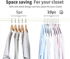 TOPIA HANGER Metal Hangers 20 Pack, Non Slip Clothes Hangers Space Saving, Heavy Duty Rubber Coated Wire Hanger for Coat, Shirt, Dress, Pants-Grey, CT12G