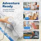 HOUSE DAY 10 Jumbo Vacuum Seal Bags For Clothing Travel, 80% Space Saving Travel Vacuum Bags with Electric Pump, Vacuum Storage Bags For Clothes, Comforters, Blankets, Moving, Reusable & Durable