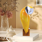 15 Inch Owl Statue for Home Decor Accents Office Decor, Handmade Resin Owl Sculpture for Bookshelf Desktop Mantel Cabinet Living Room Bedroom Decorations