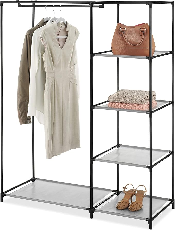 Whitmor Modern Industrial Freestanding Closet Organizer