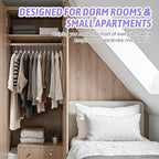 30 Pack Velvet Hangers - Non Slip Slim Hangers for Closet Organization, Space Saving Clothes Hangers with Notches for Dresses, Shirts(Purple)