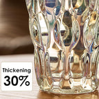 CEMABT 9.5inch 3.4 lb Glass Vases for Flowers Unbreakable Thickened Morden vase for Tables Centerpieces,Colorful,Vintage and Clear Rose Large Flower vases for Bouquet Unique Gifts（Champagne）