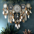 Dream Catcher Wall Decor,Large Boho Dream Catcher with Luxurious Feathers & Beads, Handmade Wall Hanging for Bedroom,Living Room, Gift Ready for Girls & Adults (Camel)