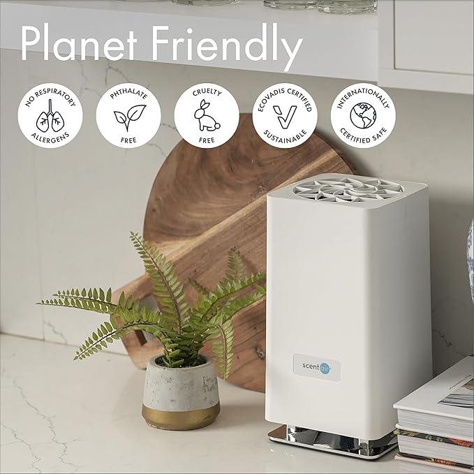 ScentAir Whisper Home Monthly Plug-in Refill, Fragrance Cartridge for Home and Office, Amazon Exclusive, Pure Linen