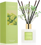 COCORRÍNA Reed Diffuser - Green Grape 6.7 fl oz Reed Diffuser with Sticks, Home Bedrrom Bathroom Shelf Decor