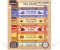 Tulasi Nag Champa Incense Sticks Gift Pack of 6, Hand Rolled Fragrance Incense Sticks for Aromatherapy, Relaxing, Yoga, Meditation, Prayer, Agarbatti Stick with Natural Oils, (15gm x 6)
