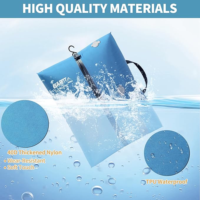 2 Pack Reusable Vacuum Bags for Travel,Waterproof Professional IP67 Zipper Reusable Vacuum Compression Bags,Space Saver Bags for Suitcases Backpack(No Pump)