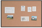U Brands Cork Bulletin Board, 48" x 72", Black Aluminum Frame, Industrial Grade Pinning Surface