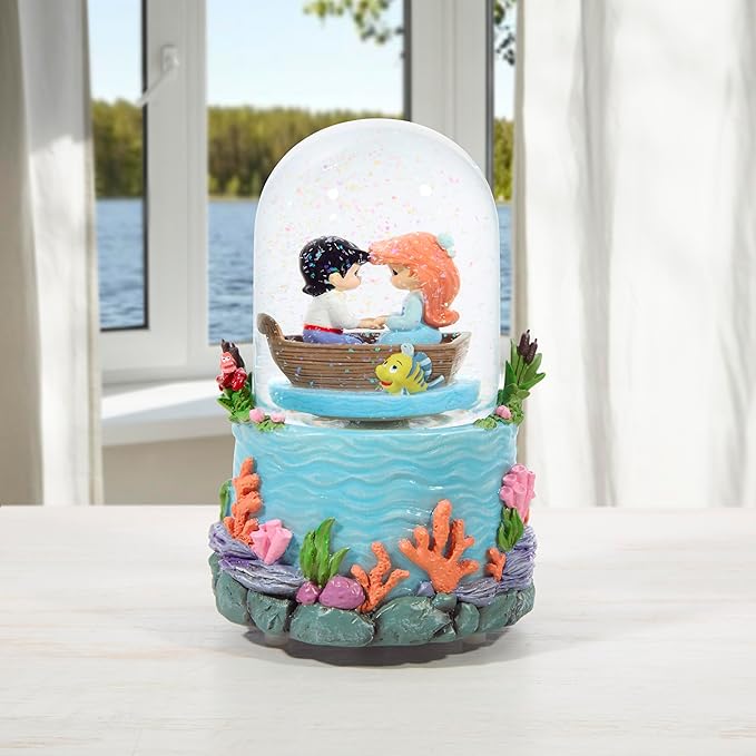 Precious Moments 252107 Disney The Little Mermaid Seize Every Moment Character Musical Rotating Snow Globe