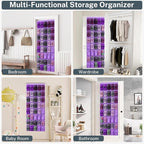40-Pocket Over the Door Shoe Organizer - Large Mesh Pocket Hanging Shoe Organizer,Behind the Door Shoes Storage Holder Hanger