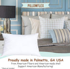 Pillowflex Synthetic Down Pillow Insert - 22x38 Down Alternative Pillow, Ultra Soft Oversized King Bed Sleeping Pillow, Large Rectangle Sham - 1 Decorative Pillow Form