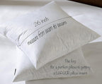 26x26 Euro Throw Pillow Inserts-Down Feather Pillow Inserts-Cotton Fabric-Set of 2-White.