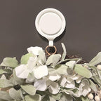 Haute Decor Attract Pinch-Free Magnetic Wreath Hanger (White) - 1 Pack - for Metal Doors and Surfaces