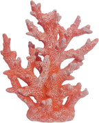 Etlemonde Beach Coastal Decor Coral Reef Home Decor Statue Sculpture Home,Desk,Bathroom,Desktop Shelf Statue,Marine Themed Gifts (Red Orange Coral)