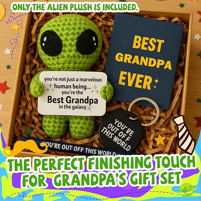 MAMAGIFTREE Fathers Day Grandpa Gifts – Cute Handmade Birthday Gift for Papa Grandparents Day Present from Granddaughter, Grandson Grandkids for Christmas Valentine's Retirement