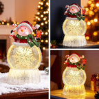 Musical Snow Globe,Lighted Snowman Snow Globes, LED Lights and Swirling Glitter, Christmas Snow Globes Music Box, Decoration for Adults and Kids.