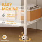 Heavy Duty Rolling Clothes Rack,Load 693LBS Clothing Racks for Hanging Clothes,Free Standing Closet Organizers and Storage Garment Racks with Wheels,Rods,Gray 70"H x 45"W x 18"D