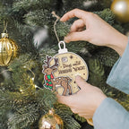 Christmas Reindeer Snowflake Ornaments for Trees Decorations, Wooden Countdown Hanging Pendant Charms Xmas Elk Decorative DIY Craft Hanging Ornaments for Christmas Decorations