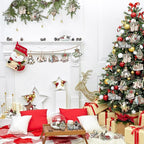 Suzile 36 Pcs Wooden Ornaments Vintage Tree Ornaments Decorations for Tree Wreaths Hanging Wood Cutouts Decor for Home Winter Party(Snowman Style)