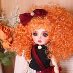 Original 1/6 Scale Anime Doll with Hand-Painted Face, Unique Cute Collectible Ball-Jointed Doll with Removable Outfit, 30cm Art Figure for Christmas & Birthday Gifts (Ruby)