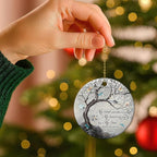 Hyturtle Dragonfly Memorial Ornament - Ceramic Remembrance Keepsake with Tree and Quote - Bereavement Sympathy Gift for Loss of Loved One - 3 Inch Christmas Ornament Memorial 5
