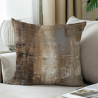 Taupe Throw Pillow Cover Pack of 2, Abstract Art Gallery Modern Decorative Cushion Cover for Bedroom Sofa Living Room(16 x 16 Inch,Taupe)