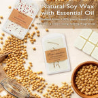 SCENTORINI Wax Melts, 6 Pack Summer Scented Wax Cubes, Soy Wax Melts Tarts with Natural Dried Flower & Highly Scented Essential Oil, Candle Wax for Warmer Gift Set for Home Fragrance