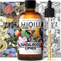 HIQILI Sandalwood Cipher Diffuser Oil, Ideal for Scent Diffuser, Car Air fresheners, Relaxing & Cozy, Long Lasting - 3.38 Fl Oz