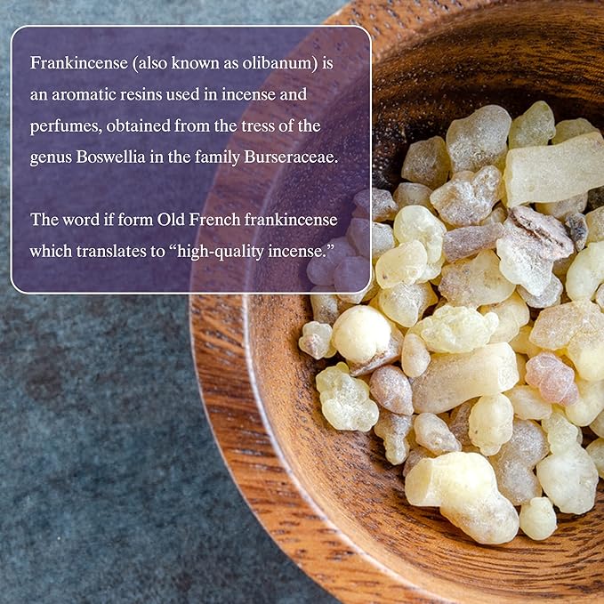 Frankincense Resins | Boswellia Sacra Frankincense Incense |Chruch Incense Olibanum Gum Bulk |Luban 100 Grams (3.5 Ounce)