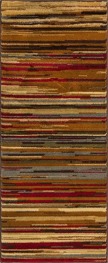 Unique Loom Barista Collection Area Rug - Icatu (2' 2" x 5' 3" Runner, Beige/Brown)
