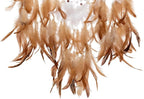 Large Rattan Dream Catchers - Brown Rooster Feather with Luxury Pearl, Multiring, Handmade Dreamcatcher for Bedroom, Dream Catcher for Girls, Dream Catchers for Boys, Dream Catcher Wall Decor