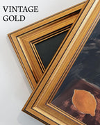 VIYYIEA Vintage Gold Framed Wall Art for Living Room, Landscape Canvas Prints Home Decor, Oil Painting Picture, Bedroom Wall Decor Gifts for Friends or Family -【Afterglow】-(10L x 8W)