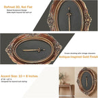 Juedawyal Baroque Sword Wall Sculpture, Gothic Wall Decor, Resin Vintage Wall Accent, Antique Oval Aesthetic Room Decor for Hallway Living Room Entryway Gallery Wall