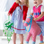 Dinosaur Dream Catcher Kit for Kids Dino Feather Dreamcatcher Dinosaur Wall Hanging Decor with Triple Ring DIY Feather Dream Catcher Gifts for Home Nursery Boys Girls Toddler Baby Room Bedroom Decor