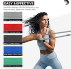 DMoose Fitness Fabric Resistance Bands for Full Body Exercises - Non-Slip Thick Cloth Stretch Band for Squats, Lunges & Bicep Curls - Long Resistance Bands for Working Out - Booty Band for Men & Women