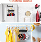 Hat Rack for Baseball Caps Hat Organizer Holder for Hanger & Room Closet Display, 2Pack 10 Hat Storage Clips for Hang Ball Caps Beanie, for Men Gift, Not Including Hangers & Hats (2PC Black)
