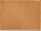 Quartet Cork Board, Bulletin Board, 2' x 1.5' Corkboard, Oak Finish Frame (301)