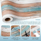 Hahafelt 1.3x39 ft Fabric Bulletin Board Roll Wood Grain Bulletin Board Non-Woven Reusable Waterproof Erasable Wrinkle Resistant Fabric Roll for Background Decor DIY Craft