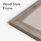U Brands Linen Bulletin Board, 36" x 48", Rustic Wood Style Frame, Industrial Grade Pinning Surface