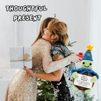 Handcrafted Crochet Witch Doll, Small 2.5x1.5x4 Inch Decorative Plush Figure, Yarn Material, Magical Theme, Inspirational Signs, for Ages 13+ (Turtle Wizard)