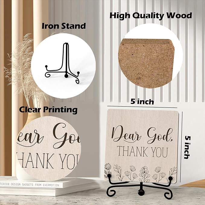 Home Decor, Farmhouse Shelf Decor For Living Room, Boho Aesthetic Table Decorations, Christian Gifts For Women Men, Entryway Tv Stand Fireplace Mantle Coffee Table Decoration (god-19)
