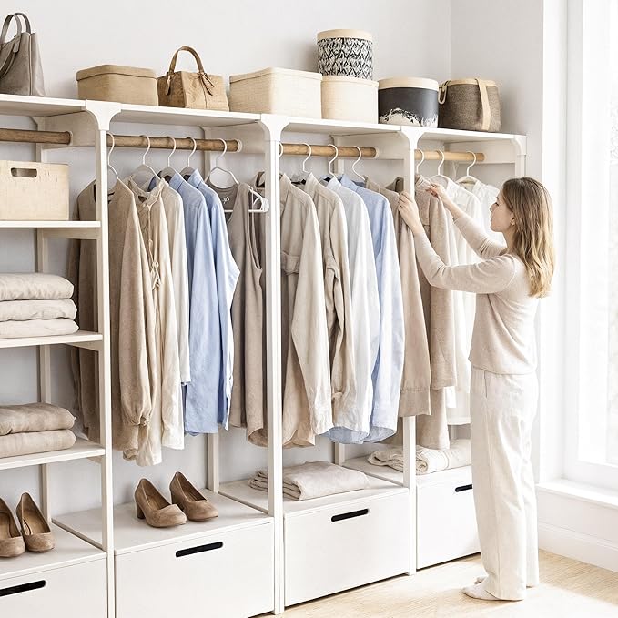 Utopia Home Plastic Hangers 100 Pack - Perfect Space Saving Clothes Hanger - Durable and Strong - Perfect Closet Organizers with Shoulder Grooves (White)