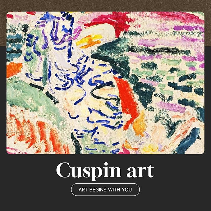 Framed Matisse Wall Art for Living Room, 6 Pieces Abstract Colorful Canvas Artwork for Walls, Henri Matisse Vintage Boho Landscape Pictures for Bedroom, Dining Room, Hallway, Home Office Decor 11x14