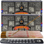 TRUMIRI Incense Stick Holder Bundle with Satya Super Hit 100g Incense Sticks - Pack of 2 (Approx 200 Sticks)