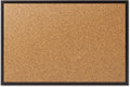 Quartet Cork Bulletin Board 24"W x 18"H Pin Board, Black Aluminum Frame (2301B)