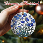 Flower Hanging Ornament, Christmas Ornaments, Xmas Decorations for Tree, Ornaments for Christmas Tree, Holiday Ornament, Flower Themed Gifts, Holiday Party Gifts, and Xmas Gift Ideas - Forget-Me-Not