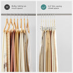 SONGMICS 30 Pack Pants Hangers, 16.7 Inches Long Velvet Trousers Hangers with Adjustable Clips, Heavy-Duty, Non-Slip, Space-Saving for Pants, Skirts, Coats, Dresses, Tank Tops, Sandy Beige UCRF012M30